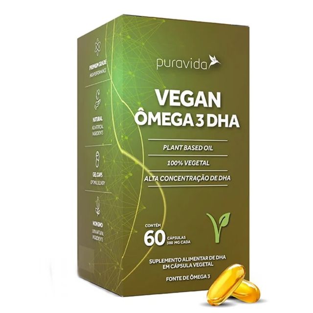 VEGAN ÔMEGA 3 DHA - 60 CÁPS